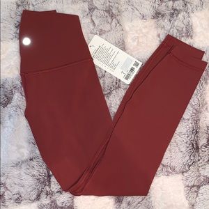 Lululemon Align 25” sz 2 Chianti
